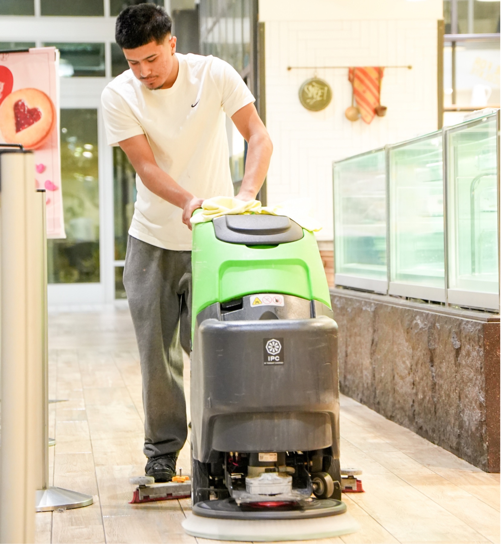 Polished commercial floor