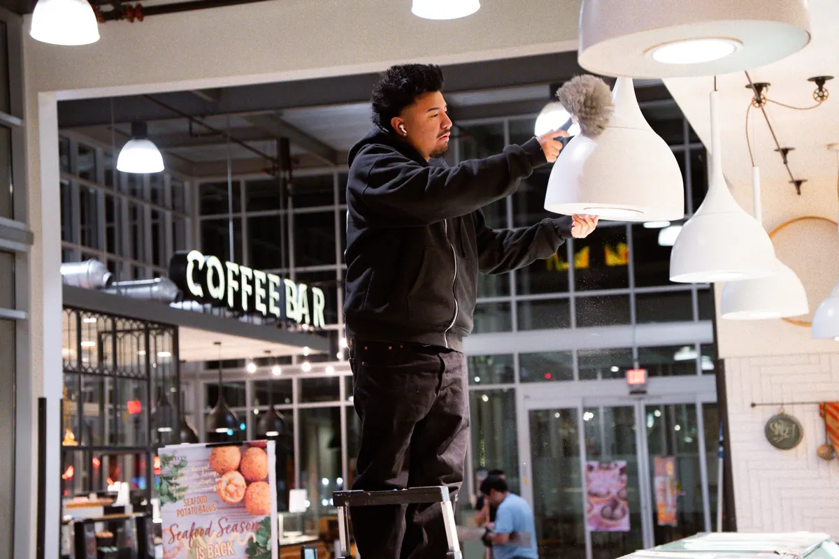 Commercial janitorial cleaning supplies